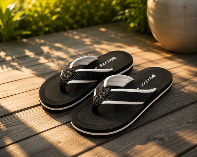 Walk elite walk elite women's comfort flip flop slippers - 4