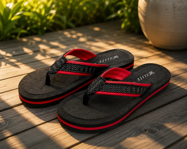Walk elite walk elite women's comfort flip flop slippers - 4