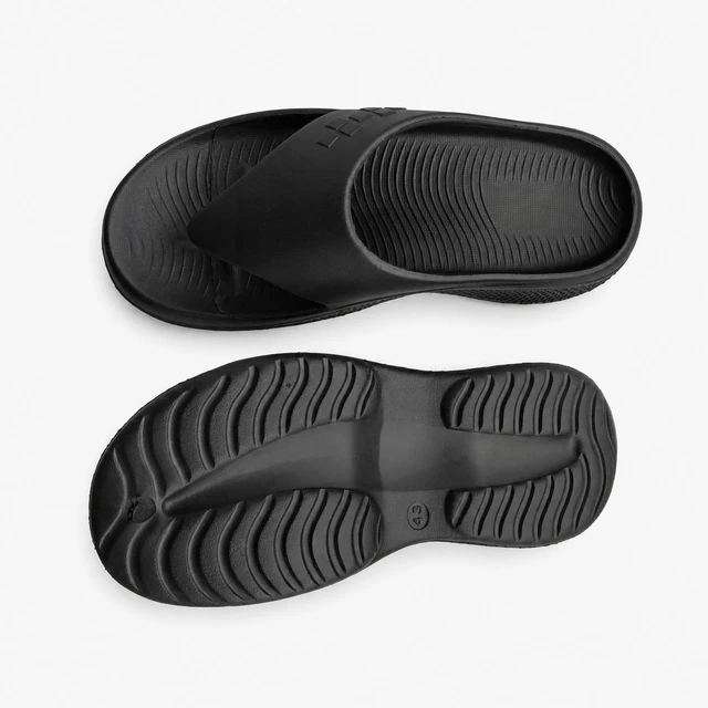 Walk elite Men's Premium Pillow slipper - 7, Black
