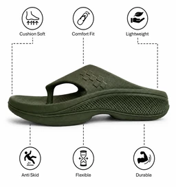 Walk elite Men's Premium Pillow slipper - 9, Costa Del Sol