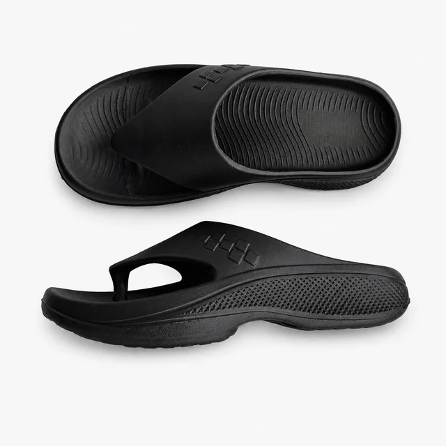 Walk elite Men's Premium Pillow slipper - 7, Black