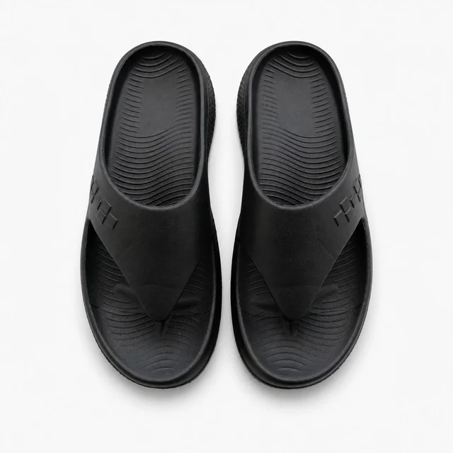 Walk elite Men's Premium Pillow slipper - 7, Black