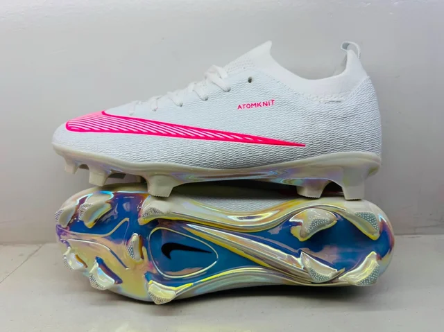Vapor 17 Cr7 Edition White Pink Academy Studs - UK 6