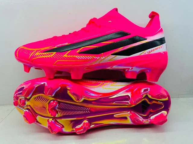 F50 Hyperfast Pink With Lace Academy Studs - UK 7