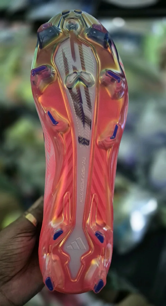 F50 Hyperfast Elite FG with Less boot - Cloud White / Solar Purple / Solar Turbo - UK 5