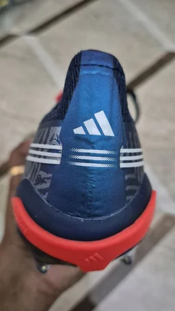 Predator Elite FT FG.Silver / Tech Indigo / Vivid Red Colourway - UK 7.5