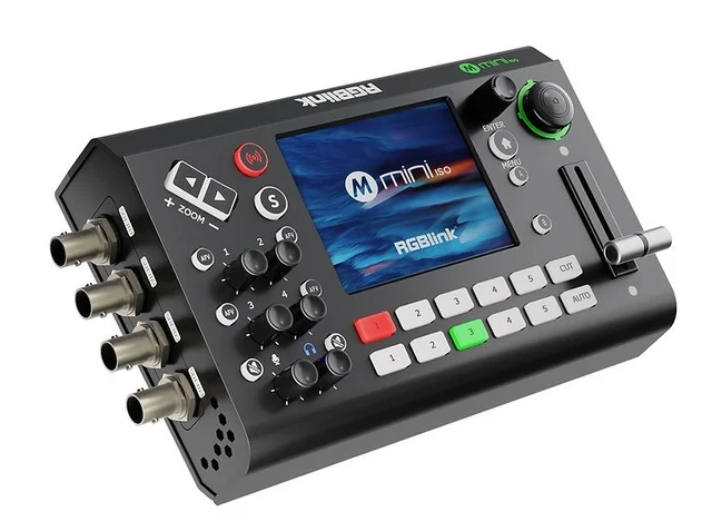 RGBLINK RGBlink MINI-ISO 10-Channel Video Mixer Switcher for Live Streaming - Black