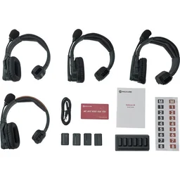 HOLLYLAND Hollyland Solidcom SE Global 4S 4-Person Full-Duplex Single-Ear Noise-Canceling Headset Intercom System (2.4 GHz) - Black