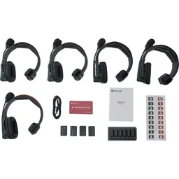 HOLLYLAND Hollyland Solidcom SE Global 5S 5-Person Full-Duplex Single-Ear Noise-Canceling Headset Intercom System (2.4 GHz) - Black