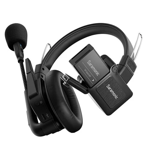 SARAMONIC Saramonic WiTalk9-5S 5-Person Full-Duplex Wireless Intercom System with Single-Ear Headsets (1.9 GHz) - Black