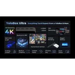 YoloLiv YoloBox Ultra All-in-One Multicamera Live Streaming and Switching System - Black