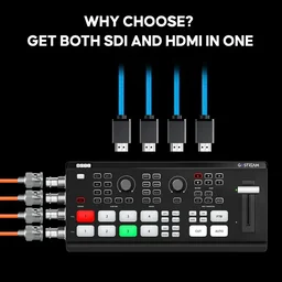 OSEE GoStream Duet SDI/HDMI/NDI|HX Live Stream Video Mixer/Switcher/Recorder - Black