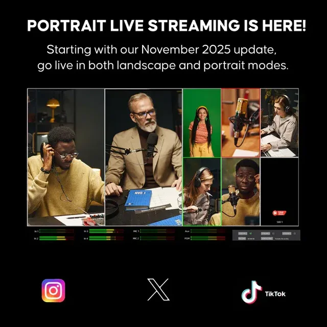 OSEE GoStream Duet SDI/HDMI/NDI|HX Live Stream Video Mixer/Switcher/Recorder - Black