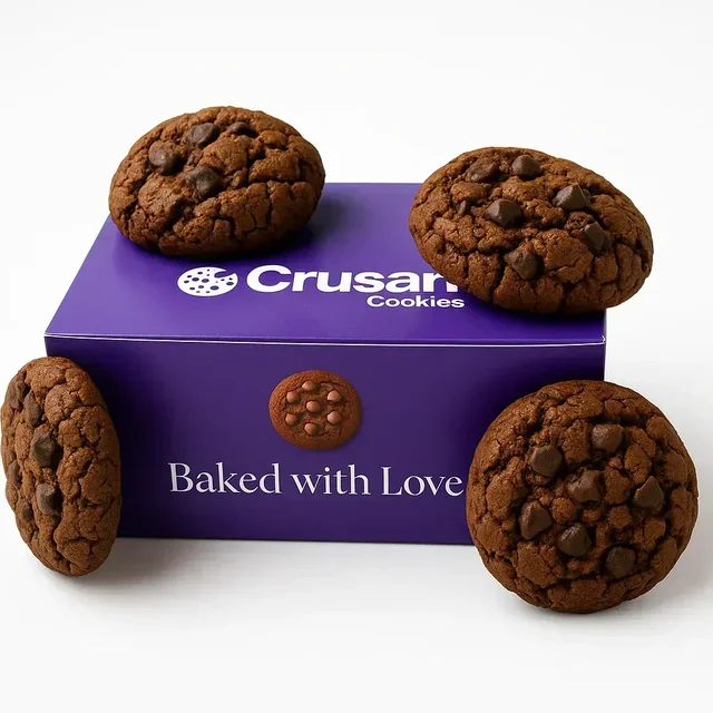 Double Chocolate Chip Cookies 700g – Pack of 8
