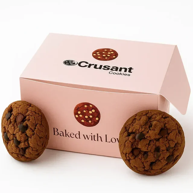 Double Chocolate Chip Cookies 400g – Pack of 6