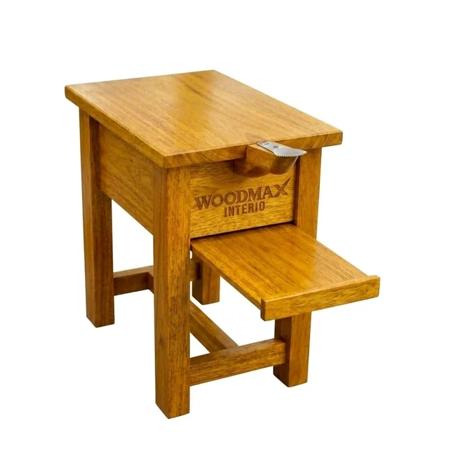 Kerala Traditional Wooden Coconut Scraper Stool/With Pull Out Stand/Multipurpose Use