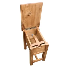 WOODMAX Kerala Traditional Wooden Coconut Scraper Stool/With Pull Out Stand/Multipurpose Use - 41X27.5X43 CM, JACK WOOD