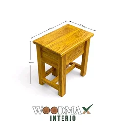 WOODMAX Kerala Traditional Wooden Coconut Scraper Stool/With Pull Out Stand/Multipurpose Use - 41X27.5X43 CM, JACK WOOD