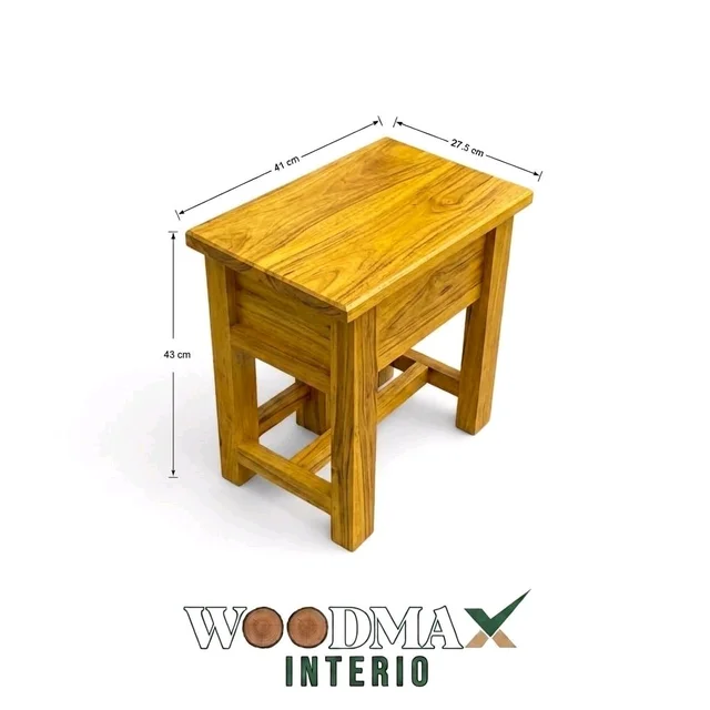 WOODMAX Kerala Traditional Wooden Coconut Scraper Stool/With Pull Out Stand/Multipurpose Use - 41X27.5X43 CM, JACK WOOD