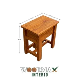 WOODMAX Kerala Traditional Wooden Coconut Scraper Stool/With Pull Out Stand/Multipurpose Use - 41X27.5X43 CM, TEAK WOOD