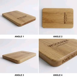 WOODMAX Onion Cutting Board - 20x12.5x1.5 cm, Golden Tainoi