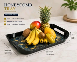 PrimeShelf 3Set Honey Comb Tray , Free Peeler Combo Offer