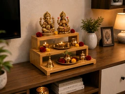PrimeShelf Pooja Chowki