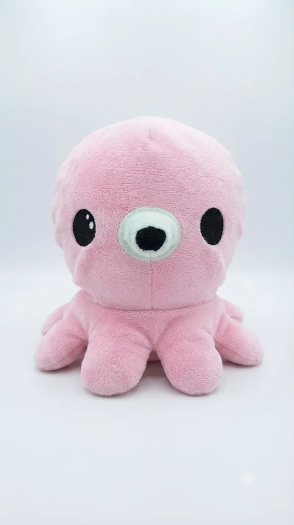 Cuddle Pal Pink Octopus Plush - 15cm-20cm