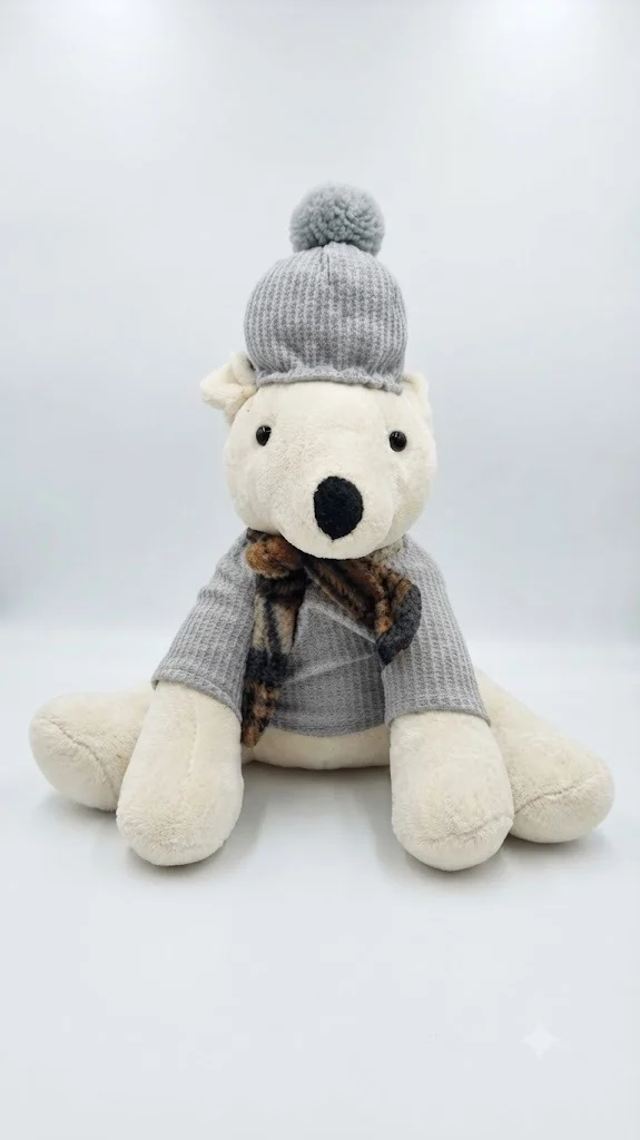 Dapper Winter Bear Plush - 15cm - 20cm