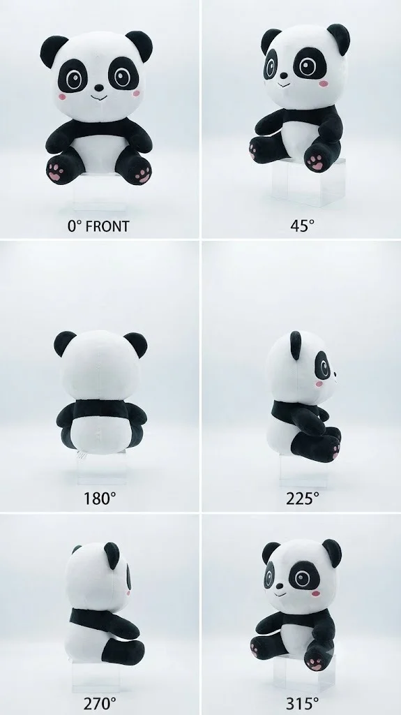 Cuddly Panda Plush Toy - 15cm - 20cm