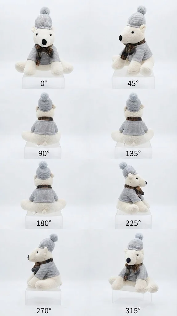 Dapper Winter Bear Plush - 15cm - 20cm