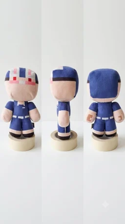 Minecraft: Captain America (Pixel Art) Plush - 15cm - 20cm