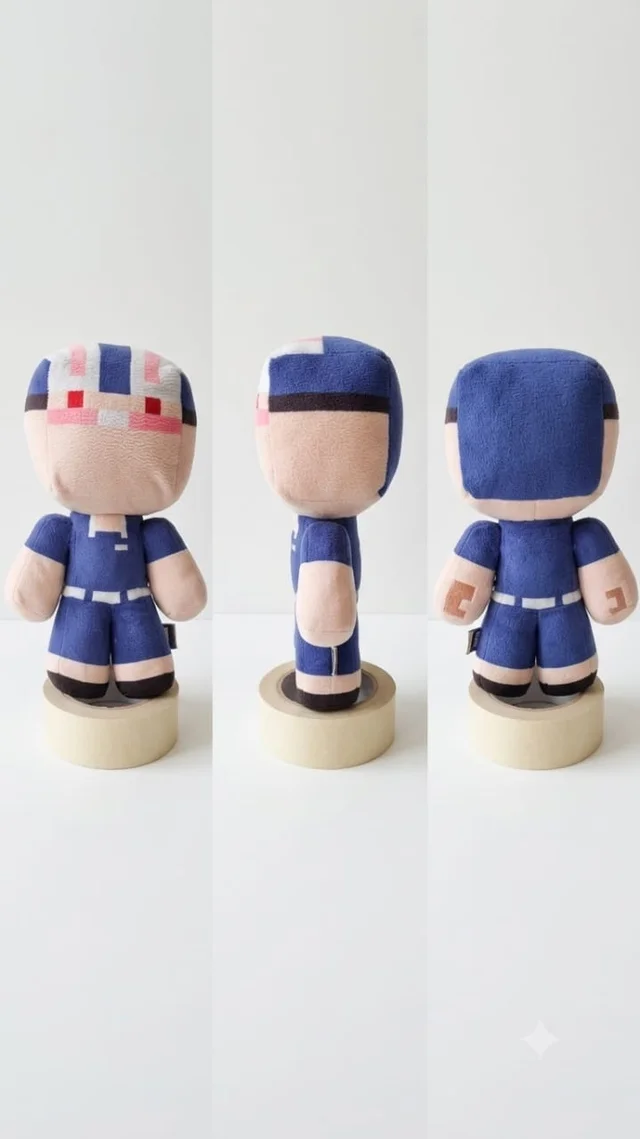 Minecraft: Captain America (Pixel Art) Plush - 15cm - 20cm