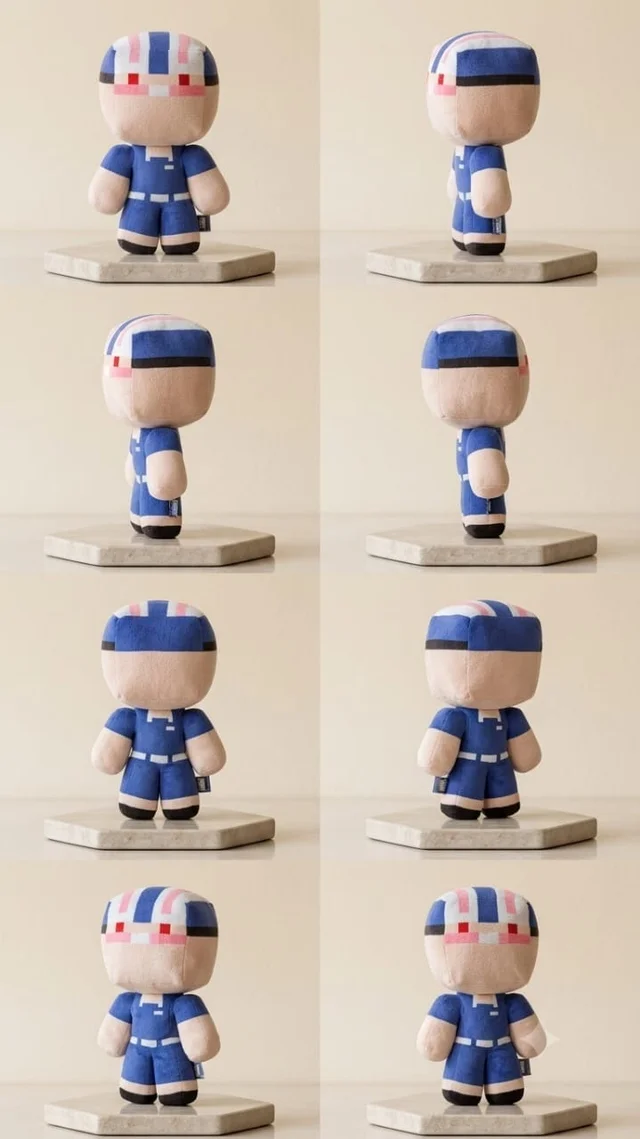 Minecraft: Captain America (Pixel Art) Plush - 15cm - 20cm