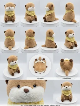 Cute Sea Otter Plush Toy