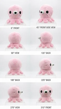 Cuddle Pal Pink Octopus Plush - 15cm-20cm