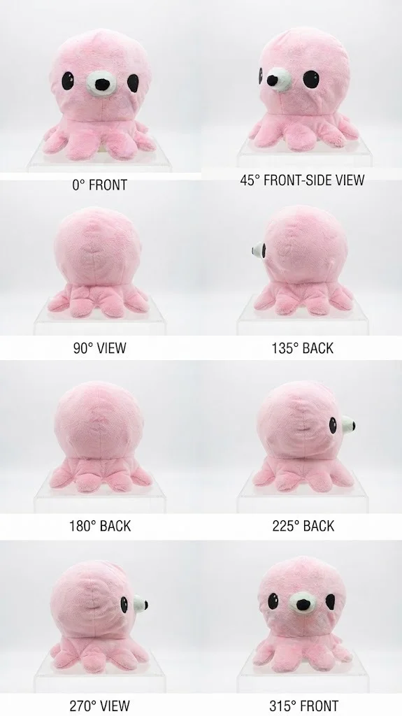 Cuddle Pal Pink Octopus Plush - 15cm-20cm