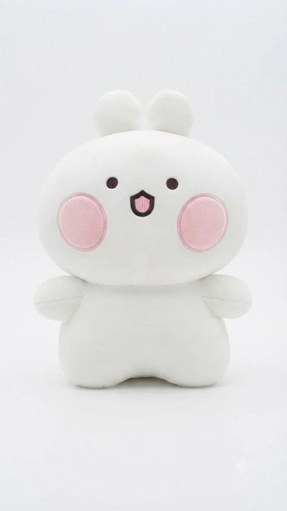 O-Duk-E Plush - "Blank" (White Rabbit Character) - 15cm - 20cm