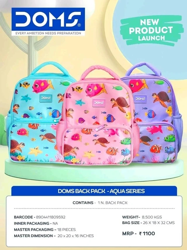 DOMS SCHOOL BAG 