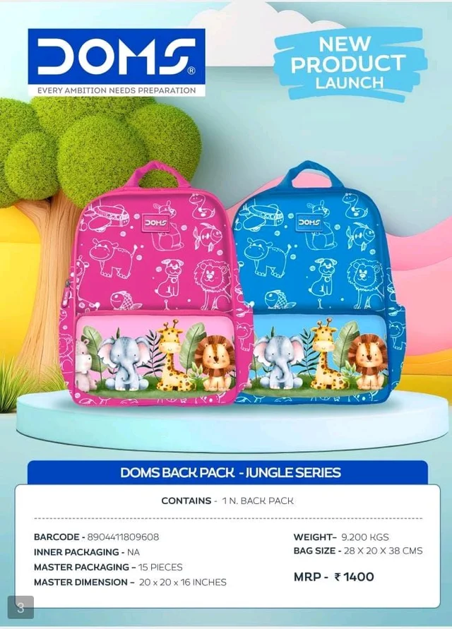 DOMS SCHOOL BAG 