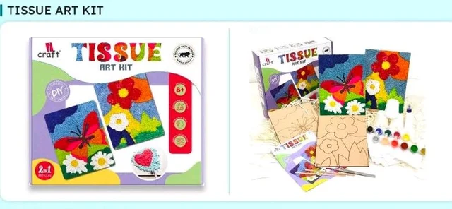 DIY TISSUE ART KIT