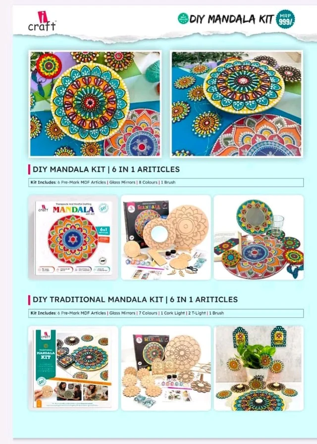 DIY 6IN1 MANDALA ART