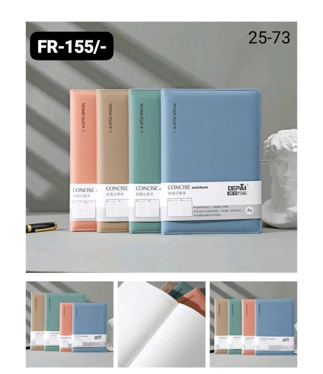 DIARY PU PASTEL A5 192 PAJE FR310