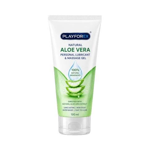 PLAYFOREX® Natural Aloe Vera Personal Lubricant & Massage Gel 100ml