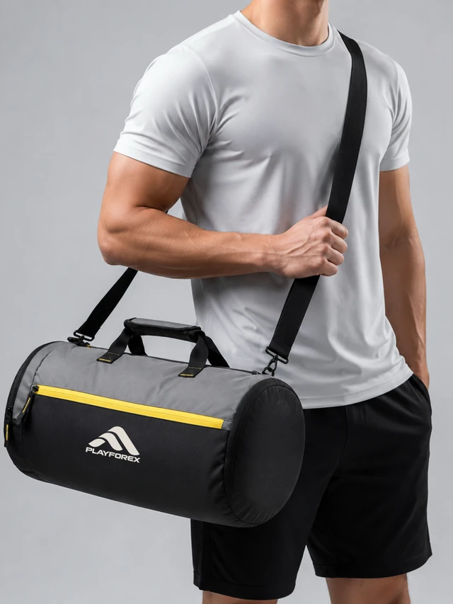 Playforex Premium Gym Bag for Men & Women, Waterproof & Organized Duffle Bag with Adjustable Shoulder Strap, Gym Bag with Shoe Compartment, 33L Sports Duffel Bags for Women