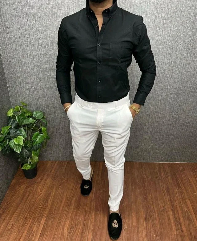 Premium Shirt + Pant Combo For Men's Wear - Shirt-M-38/pant-30