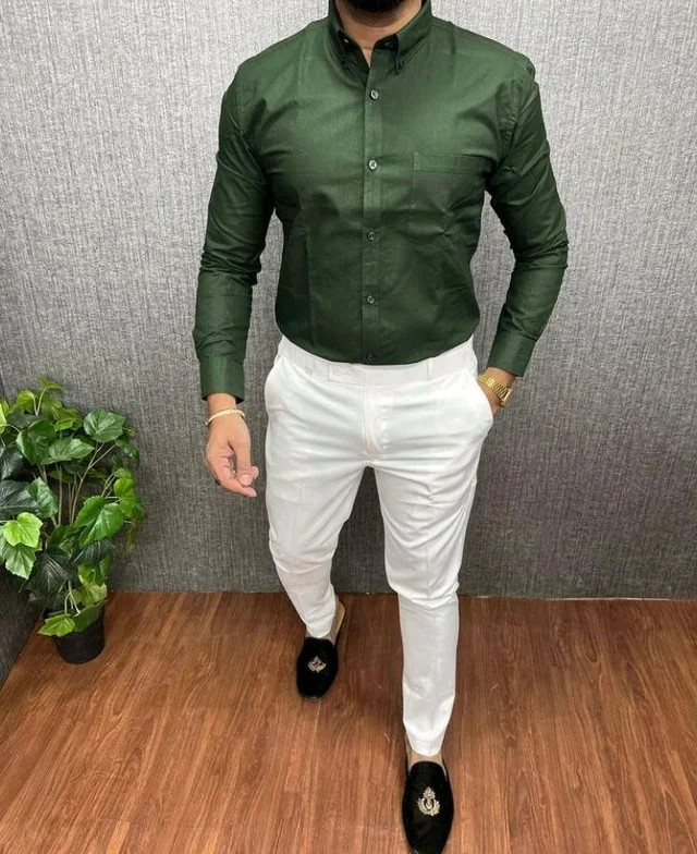 Premium Shirt + Pant Combo For Men's Wear - Shirt-M-38/pant-28