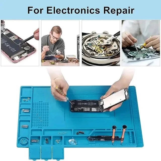 ESD Safe Anti Static Magnetic Silicone Soldering Mat Large Platform Stat