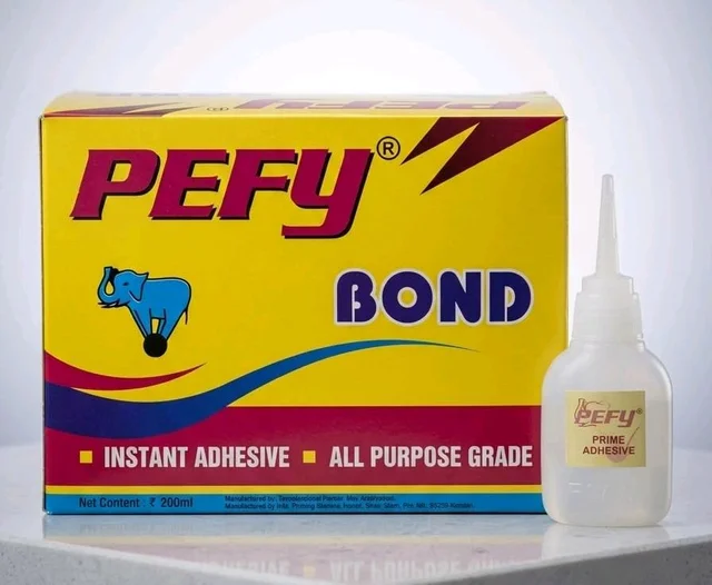 Bond Adhesive - Supe Fast Glue for plastic, ceramic, rubber, glass, metal, shoe, banner & more - Pefy Bond - Super Fast Strongest Bonding Easy to Use 20pcs 
