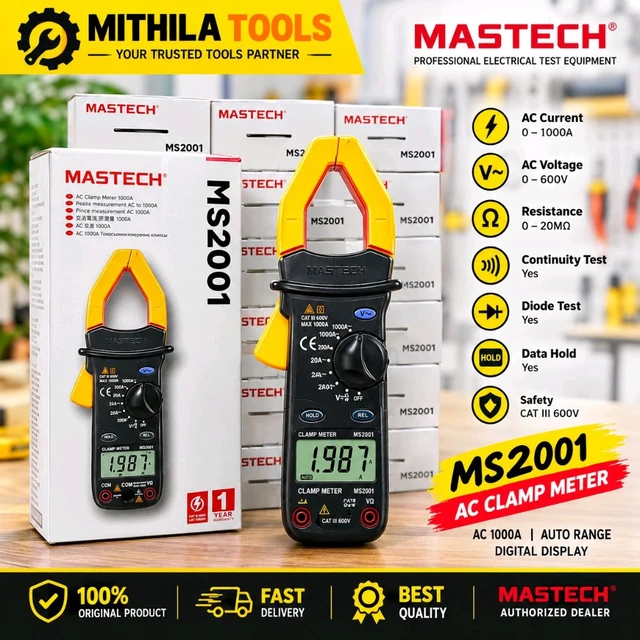 Mastech MS2101 Digital AC/DC Clamp Meter 